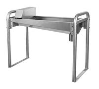 Farm water trough with stainless steel wall bracket Kerbl 190 cm