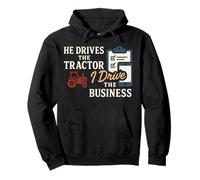 Farm Wife Boss Funny Country Mom Rural Family Humor Pullover Hoodie