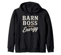 Farm Wife Boss Funny Country Mom Rural Family Humor Zip Hoodie