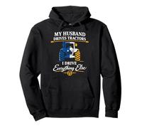 Farm Wife Tractor Heartbeat Country Wife Rural Mom Life Pullover Hoodie