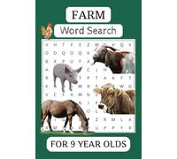 Farm Word Search Puzzle Book: 50+ Puzzles with Easy to Read Print about Farms, Animals, Country Life, and More | 6x9 inches, 110 pages | Gift for Vacations, Holidays, and Birthdays
