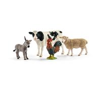 Schleich 42385 Farm World Starter Set Animals play set cockerel cow sheep donkey