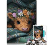 Farm Yak Jigsaw Puzzles for Adults Teenagers Jigsaws Puzzle,Staycation Kill Time with Fully Interlocking Randomly Shaped Pieces (50x75cm)