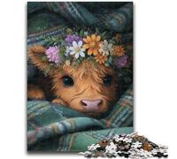 Farm Yak Jigsaws Puzzles 1000 Pieces for Teenagers Gifts,Challenging To Complete But Fun And Humorous Educational Game for Birthday (38X26cm)