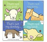 Farm Yard Animals Collection Usborne Touchy-Feely 4 Books Set (Thats Not My Lamb, Thats Not My Pony, Thats Not My Goat, Thats Not My donkey)