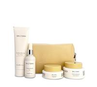 FARMASI Dr. C. Tuna Calendula Skincare Gift Set, Face Wash, Face Cream, Cream Balsam and Oil with Travel Bag