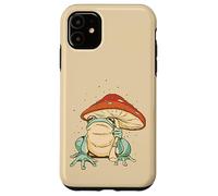 Farmcore Frog and Mushroom Umbrella Aesthetic Cottagecore Case for iPhone 11