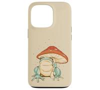 Farmcore Frog and Mushroom Umbrella Aesthetic Cottagecore Case for iPhone 13 Pro