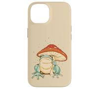 Farmcore Frog and Mushroom Umbrella Aesthetic Cottagecore Case for iPhone 14