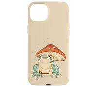 Farmcore Frog and Mushroom Umbrella Aesthetic Cottagecore Case for iPhone 15 Plus