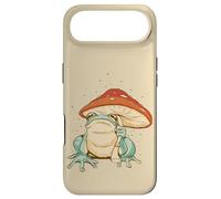 Farmcore Frog and Mushroom Umbrella Aesthetic Cottagecore Case for iPhone Air