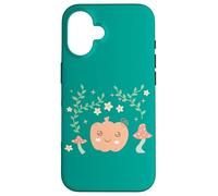 Farmcore Mushroom Cute Pastel Pumpkin Cottagecore Aesthetic Case for iPhone 16