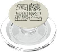 Farmer Apples Pears Flower Sunflower Corn on the Cob PopSockets PopGrip for MagSafe