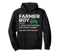 Farmer Boy Definition Tractor Lover Funny Farming Pullover Hoodie