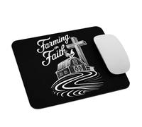Farmer Christianity Farming On Faith Agriculture Mousemat Soft Desk Mat Comfortable Mousepad For Laptop Home Studying 25X30Cm