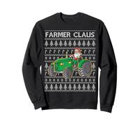 Farmer Claus Funny Christmas Farmer Farming Lover Farm Sweatshirt