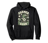Farmer Club If It Grows Tractor Agriculture Graphic Pullover Hoodie