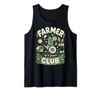 Farmer Club If It Grows Tractor Agriculture Graphic Tank Top
