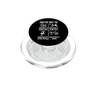 Farmer Cow Management Wisdom Funny Design PopSockets PopGrip for MagSafe