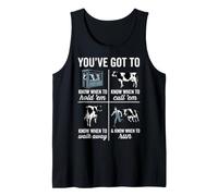 Farmer Cow Management Wisdom Funny Design Tank Top