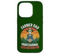 Farmer Dad Professional Seed Distributor Funny Skeleton Case for iPhone 14 Pro