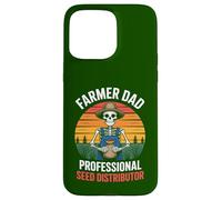 Farmer Dad Professional Seed Distributor Funny Skeleton Case for iPhone 15 Pro Max