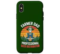 Farmer Dad Professional Seed Distributor Funny Skeleton Case for iPhone X/XS