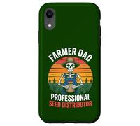 Farmer Dad Professional Seed Distributor Funny Skeleton Case for iPhone XR