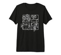 Farmer Flower Sunflower Apples Chestnut Pumpkin Premium T-Shirt