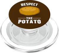 Farmer Garden Work Funny Quote Vegetables Respect The Potato PopSockets PopGrip for MagSafe