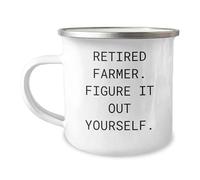 Farmer Gifts from Men - Retired Farmer Figure It Out Yourself Camping Mug for Christmas