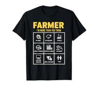 Farmer I'm More Than You Think Farm Farming T-Shirt
