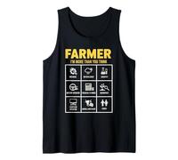 Farmer I'm More Than You Think Farm Farming Tank Top