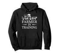Farmer In Training Farm Kid Future Ranch Helper Design Retro Pullover Hoodie