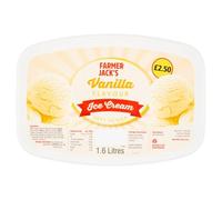 Farmer Jack's Vanilla Flavour Ice Cream 1.6 litres 1.6Ltr × Pack of 3