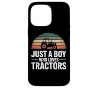Farmer Life Just A Boy Who Loves Tractors Farm Kid Case for iPhone 14 Pro Max