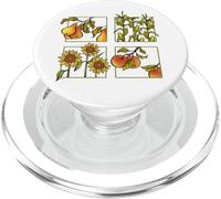 Farmer Pears Apples Flower Sunflower Corn on the Cob PopSockets PopGrip for MagSafe