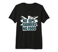 Farmer Protest No Farmers No Food Farming UK Europe Holland Premium T-Shirt
