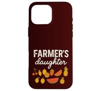 Farmer’s Daughter Cute Fruit Graphic Country Girls & Women Case for iPhone 16 Pro Max