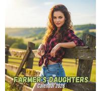 Farmer’s Daughters Calendar 2026: Farm Pathways & Open Field Scenes with Monthly Box Layouts | 8.5 × 8.5 in