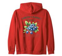 Farmer S Market Organic Blueberries Zip Hoodie