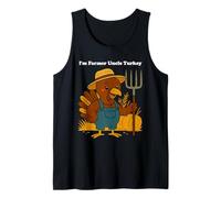 Farmer Uncle Turkey Thanksgiving Family Matching Farming Men Tank Top