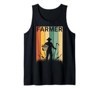 Farmer Vintage Gardener Farming Retro Gardening Tank Top