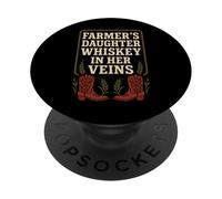 Farmers Daughter Country Roots Rural Pride Farm Life Rustic PopSockets Adhesive PopGrip