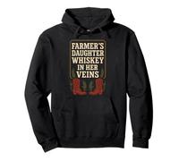 Farmers Daughter Country Roots Rural Pride Farm Life Rustic Pullover Hoodie