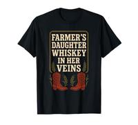 Farmers Daughter Country Roots Rural Pride Farm Life Rustic T-Shirt