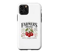 Farmers Fruit Flowers Market Cherry Fruits Fresh Cherries Case for iPhone 11 Pro