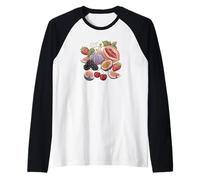Farmers Market Cottagecore Summer Strawberry Fruit Gardening Raglan Baseball Tee