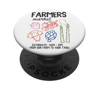 Farmers Market Fresh Produce From Our Farm To Table PopSockets Adhesive PopGrip