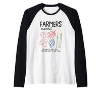Farmers Market Fresh Produce From Our Farm To Table Raglan Baseball Tee